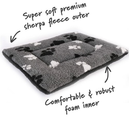 Dog cage sherpa fleece - fleece, crate