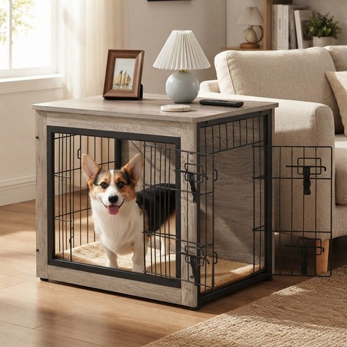Stylish dog crate - dog, furniture