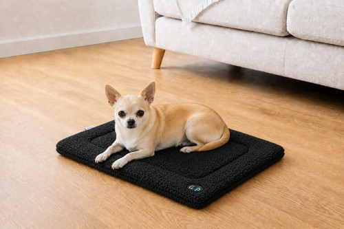 Washable dog crate mat - dog, small