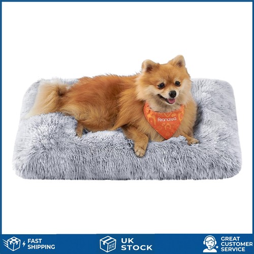 Plush calming dog bed - calming, washable